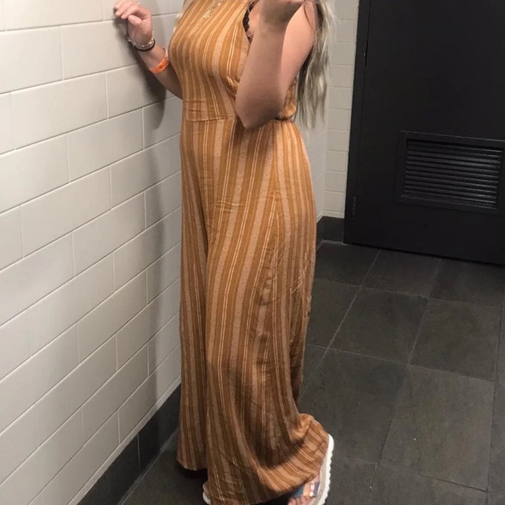 Boho striped jumpsuit